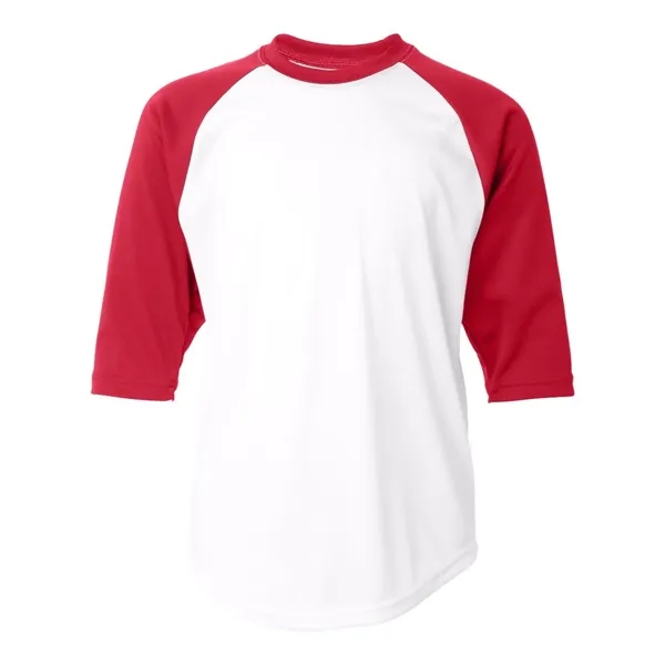 Badger Youth B-Core Three-Quarter Sleeve Baseball T-Shirt