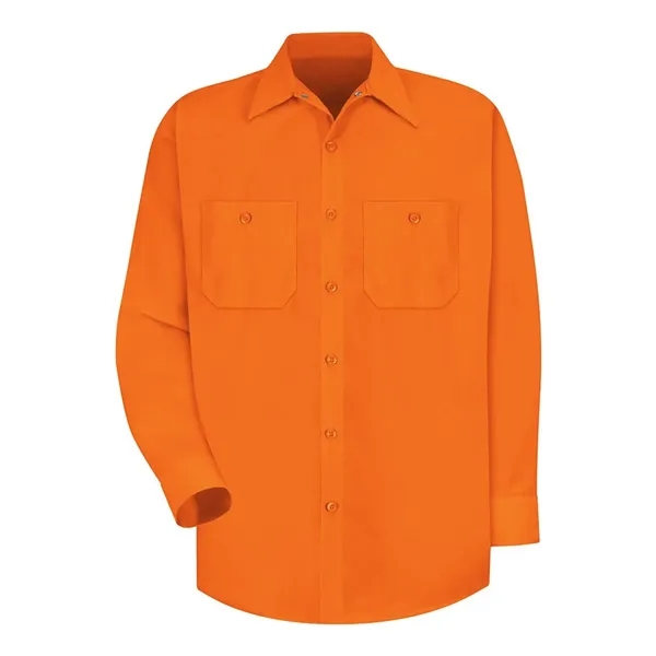 Red Kap Men's Enhanced Visibility Long Sleeve Work Shirt