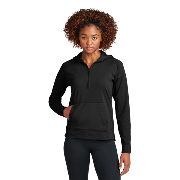 Sport-Tek Women's Sport-Wick Stretch 1/2-Zip Hoodie