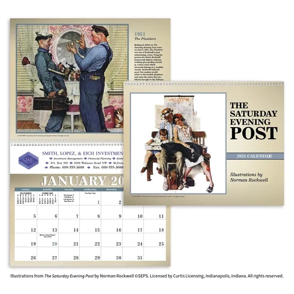 Triumph® Calendars The Saturday Evening Post Illustration...