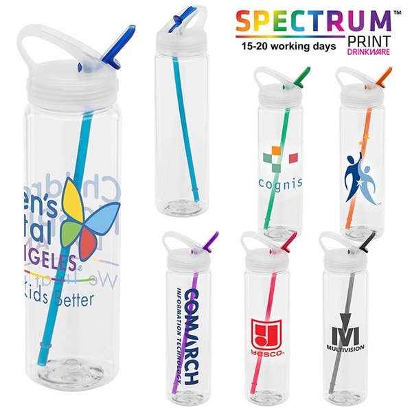 Water Bottle with Flip Up Spout  - 32 Oz.