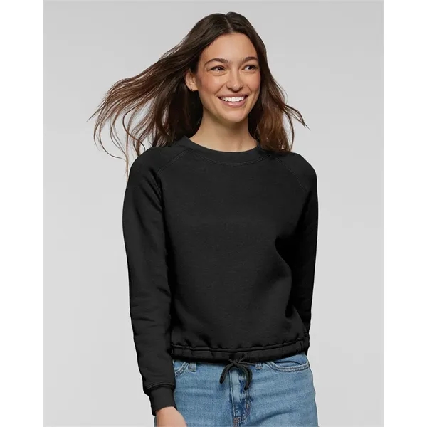LAT Women's Relaxed 3-End Boxy Fleece Crewneck Sweatshirt