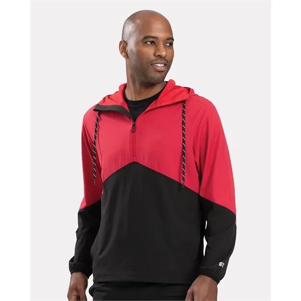 Russell Athletic Unisex Legend Hooded Quarter-Zip Pullover