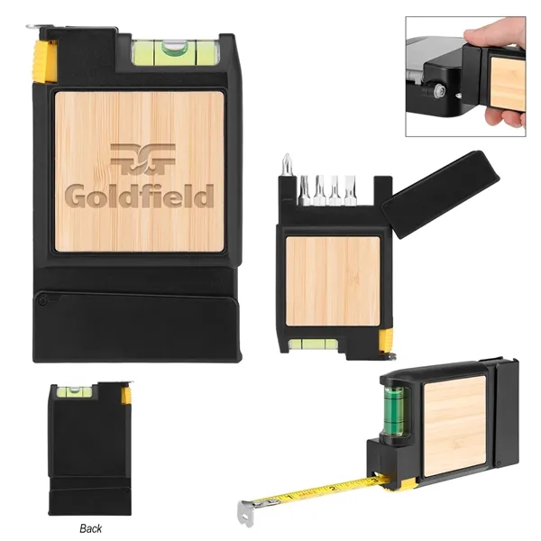 Bruce 7-In-1 Bamboo Multi-Tool Tape Measure