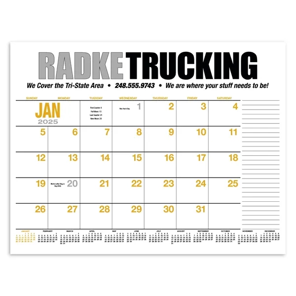 Products 13-Month Desk Pad Calendar