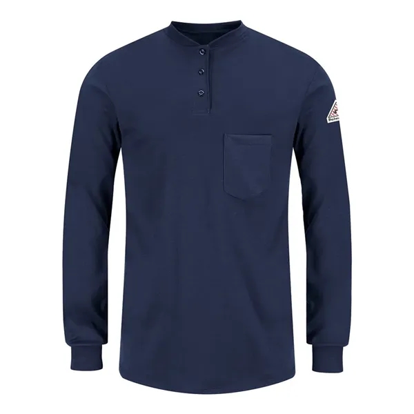 Bulwark Women's Long Sleeve Tagless Henley Shirt