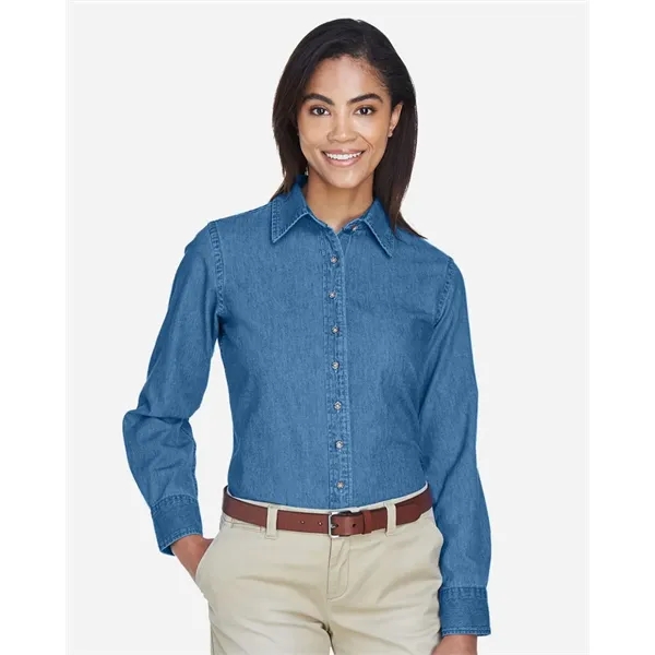Harriton Women's Denim Shirt
