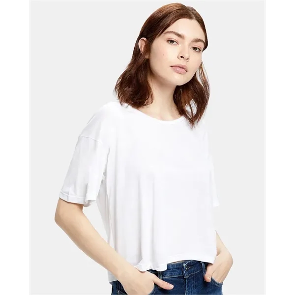 US Blanks Women's Boxy Open Neck Tee