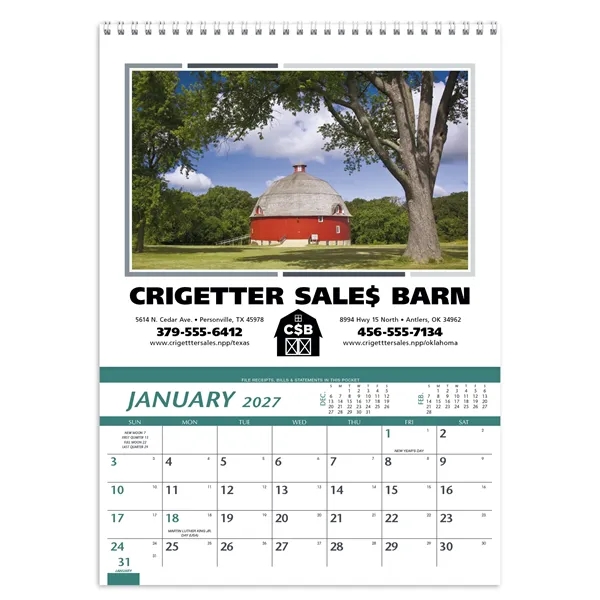 Triumph® Calendars Farm Pocket Calendar