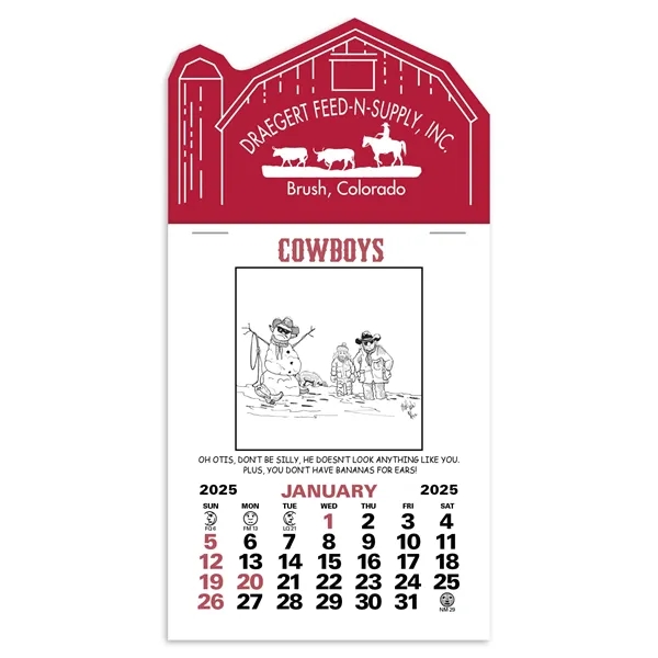 Triumph® Calendars Press-N-Stick Cowboy Calendar