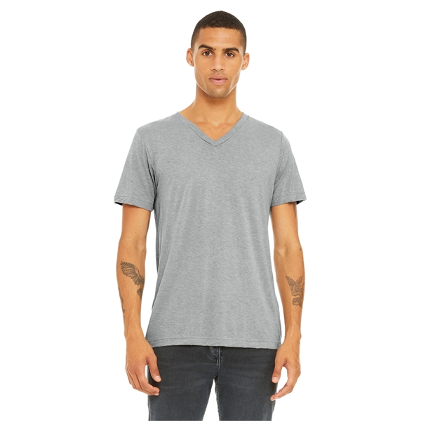 BELLA+CANVAS Unisex Triblend Short Sleeve V-Neck Te.