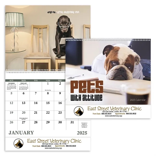 Good Value™ Pets with Attitude - Spiral Calendar