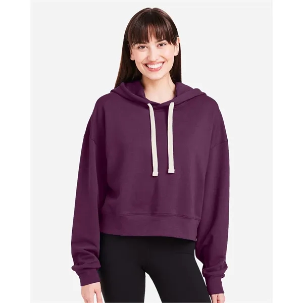 Glyder Women's Vintage Oversized Cropped Hooded Sweatshirt