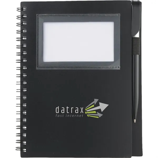 FSC® Mix 5.5" x 7" Star Spiral Notebook with Pen