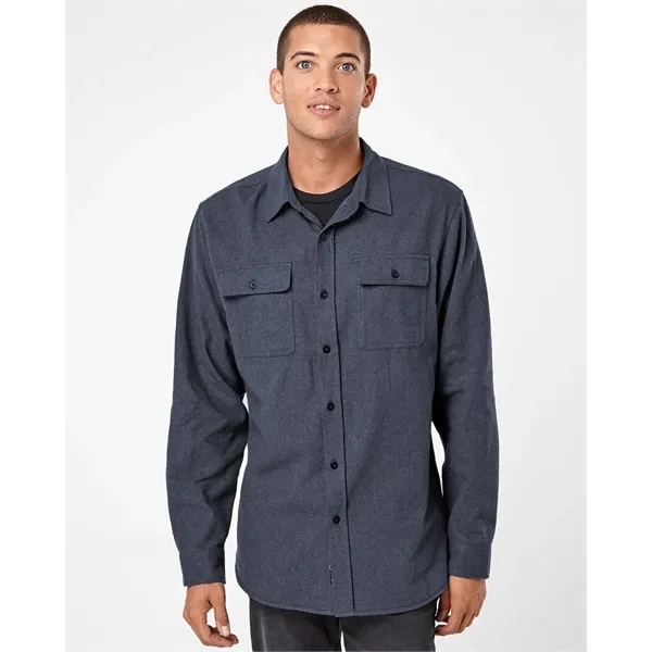 Burnside Men's Solid Flannel Shirt