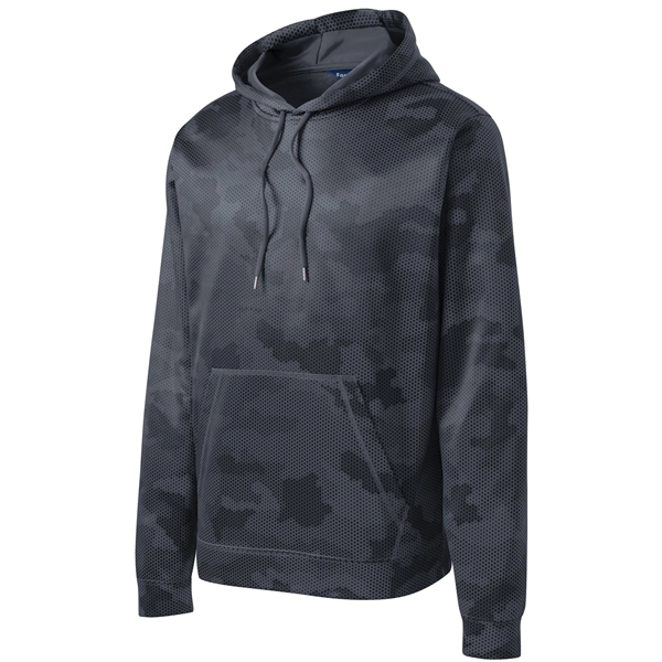 Sport-Tek Sport-Wick CamoHex Fleece Hooded Pullover.